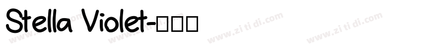 Stella Violet字体转换